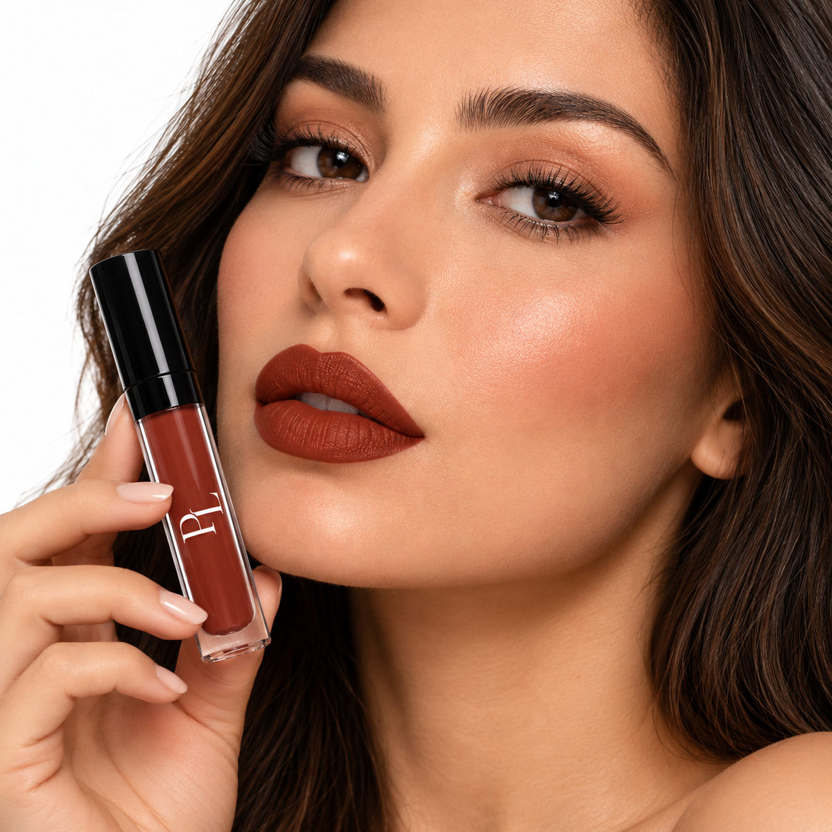Liquid to Matte Lipstick - Brickhouse Brick-RustLipstickBeautyPortrait