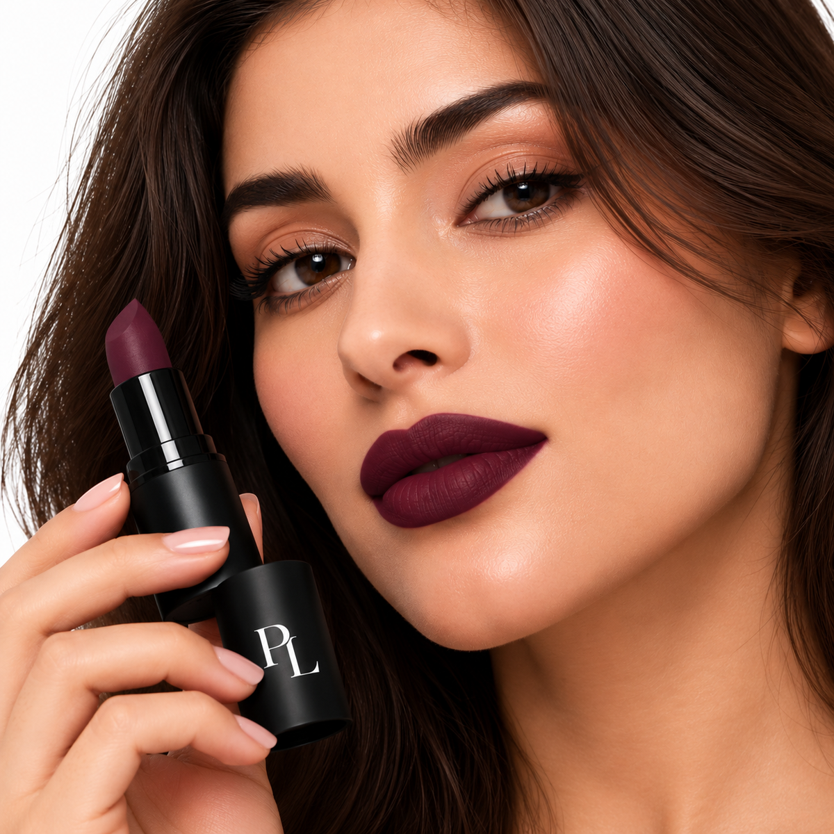 Matte Lipstick - Shiraz BurgundyLipstickBeautyPortrait