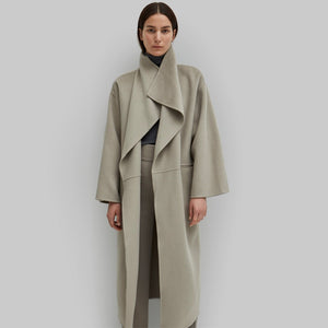 Women's Long Wool Coat | Lapel Collar C459FCACEFD40EBE9E259FF57B9EAA1E