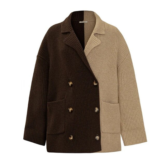The Contrast Lapel Knit Cardigan C509498412F0B14119F791551DC8987E_648fe16a-500d-4c1e-b5b1-bc1ab72858f6