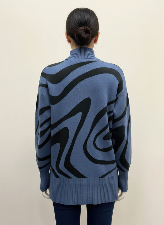 Ninety Printed Sweater CC60403ASI1