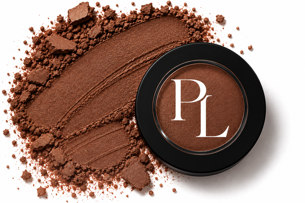 Single Pan Eyeshadow - Toffee ChocolateBrownEyeshadowCompactandSwatch