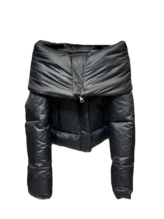 Straight-Shoulder Padded Jacket