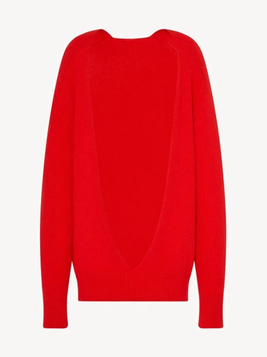 The Scarlet Deep-V Wool Sweater DA2ED34623D9F59A45C0CC352924B212