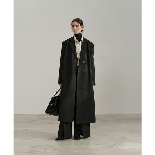 Elongated Tailored Suit Jacket