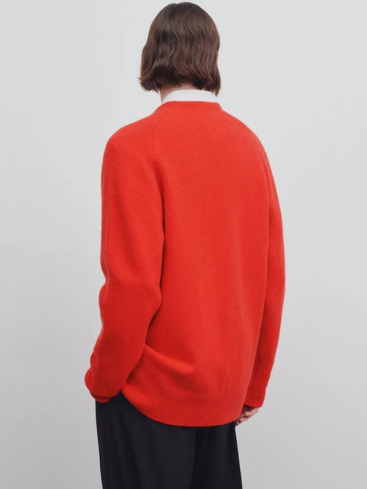 The Scarlet Deep-V Wool Sweater E5039F9699D1B3F3FD6CB329CF75304E