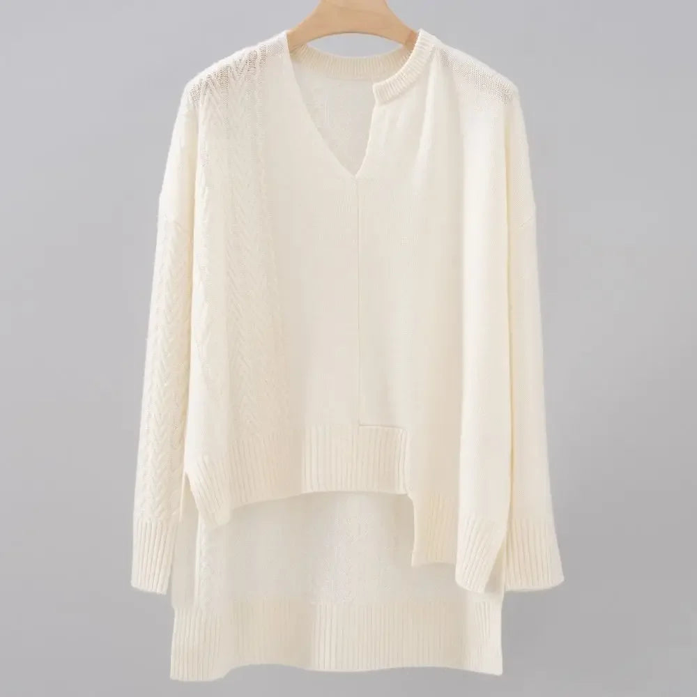 The Cashmere V-Neck Button-Front Cardigan WHITE E88F0DE200F9DA57C370D5408FC9D52C
