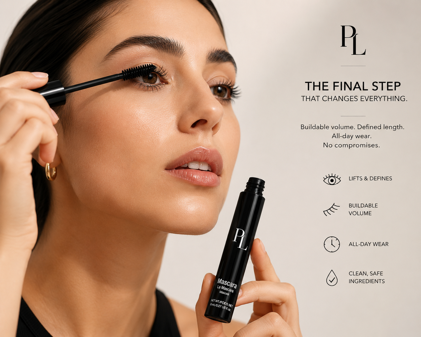 Lengthening Mascara | Water-Resistant Lash Definition Effortlessbeautyineverylash