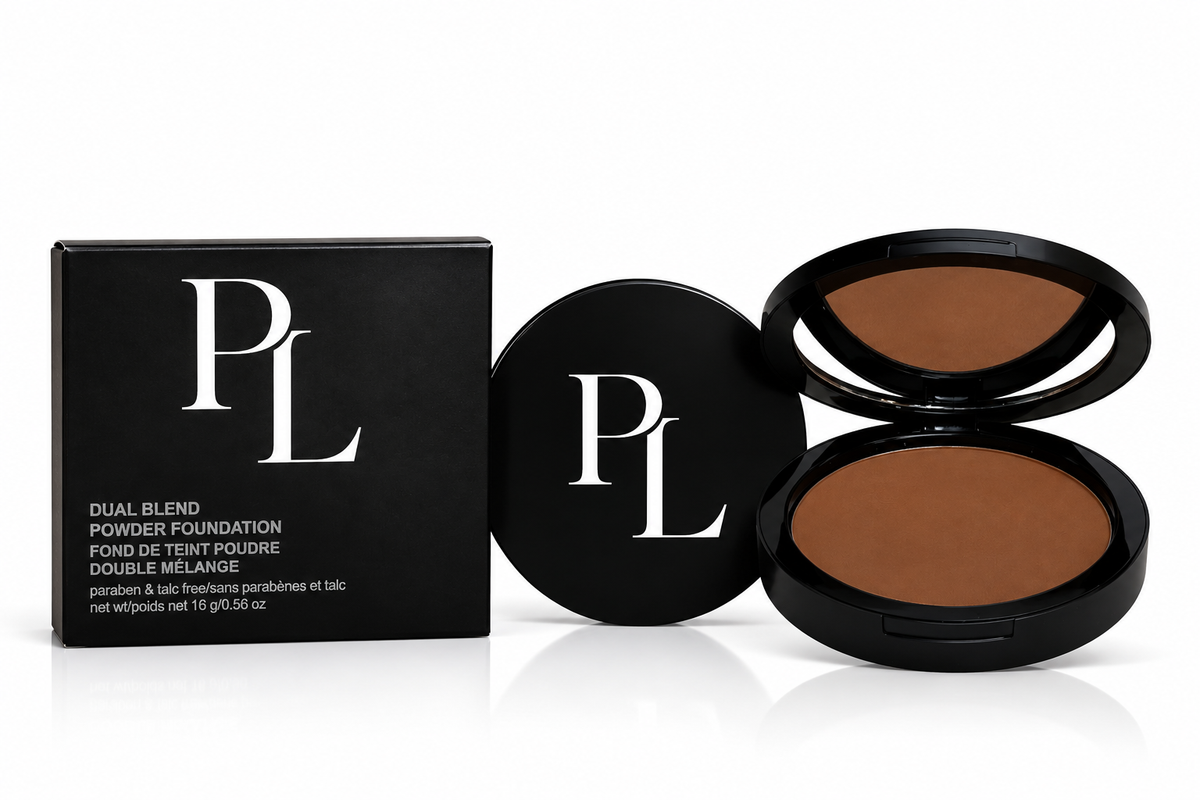 Dual Blend Powder Foundation - Cinnamon ElegantBlackCompactFoundationSet