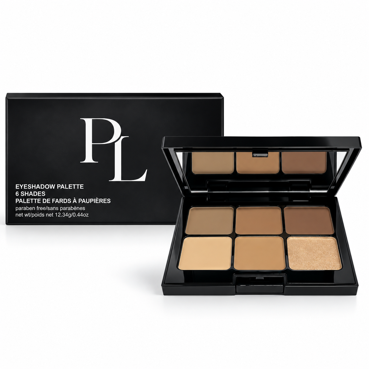 Eyeshadow Palette - La Creme ElegantBlackEyeshadowPaletteDisplay