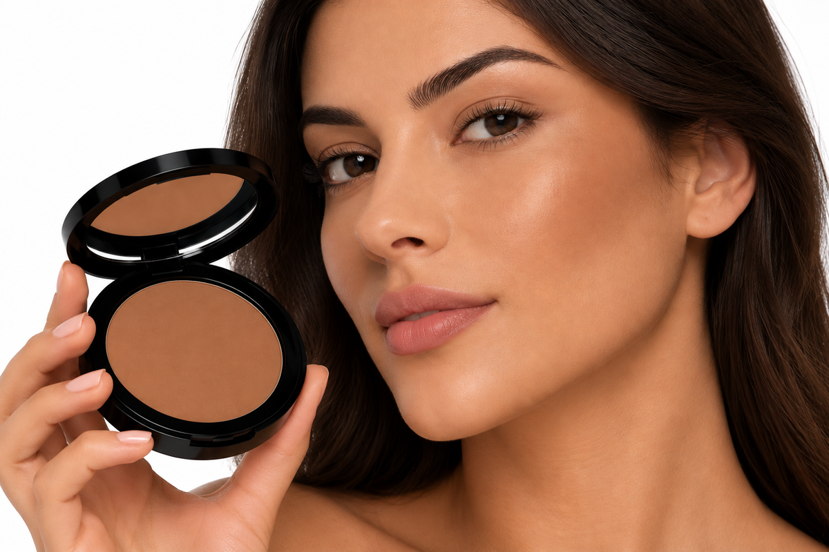 Dual Blend Powder Foundation - Walnut ElegantBronzerBeautyPortrait