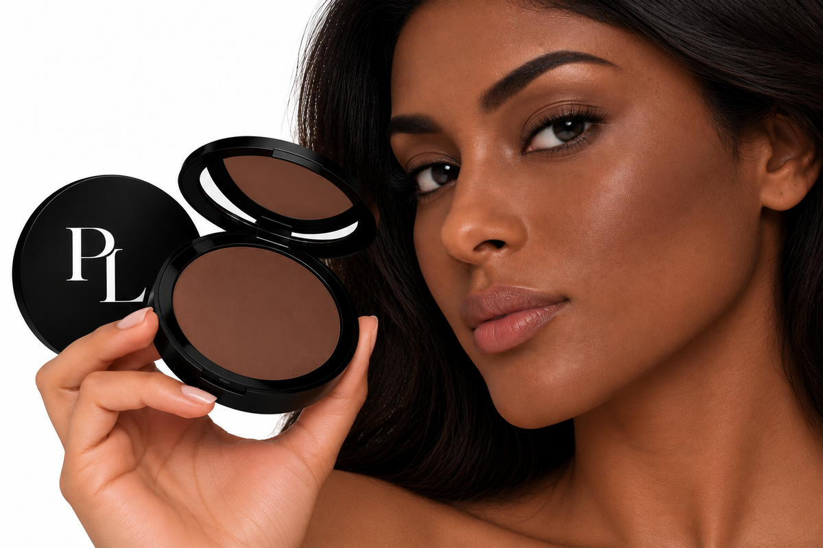 Dual Blend Powder Foundation - Fig ElegantCompactBeautyPortrait