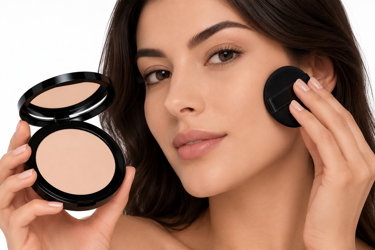 Dual Blend Powder Foundation - Candlelight ElegantPowderApplicationPortrait