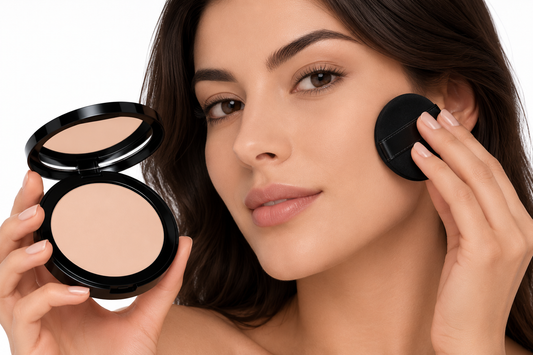 Dual Blend Powder Foundation - Candlelight ElegantPowderApplicationPortrait
