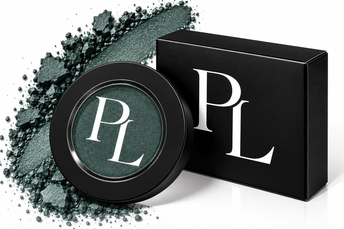 Single Pan Eyeshadow - Spruce ElegantTealEyeshadowCompactandPackaging