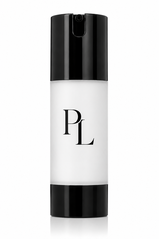 Soothing Moisturizer | Lightweight Daily Hydration Cream Elegant_black_and_white_cosmetic_bottle
