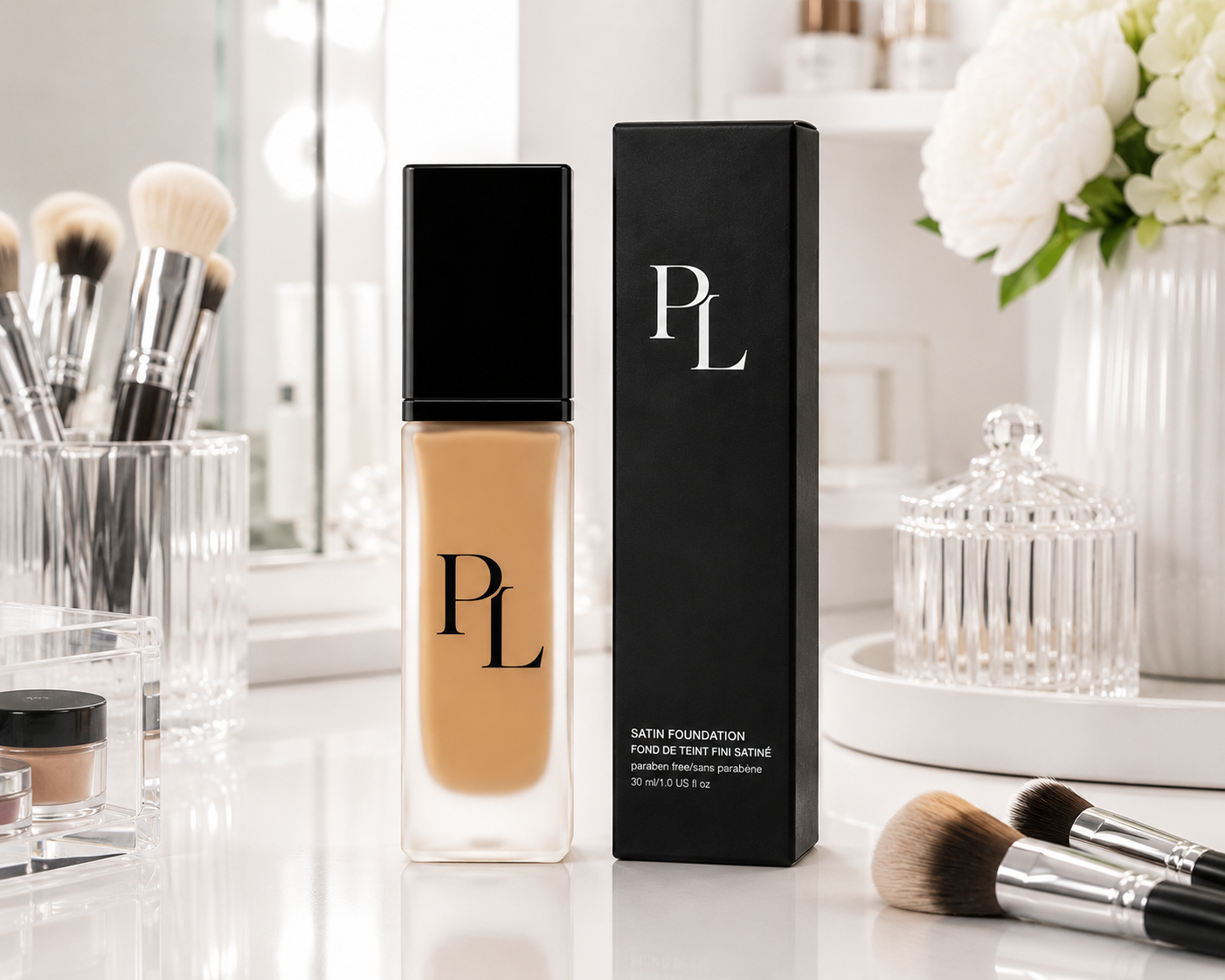 Liquid Foundation Elegantbeautyproductdisplaysetup