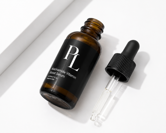 Niacinamide Vitamin C Serum Elegantserumbottleonwhitebackground