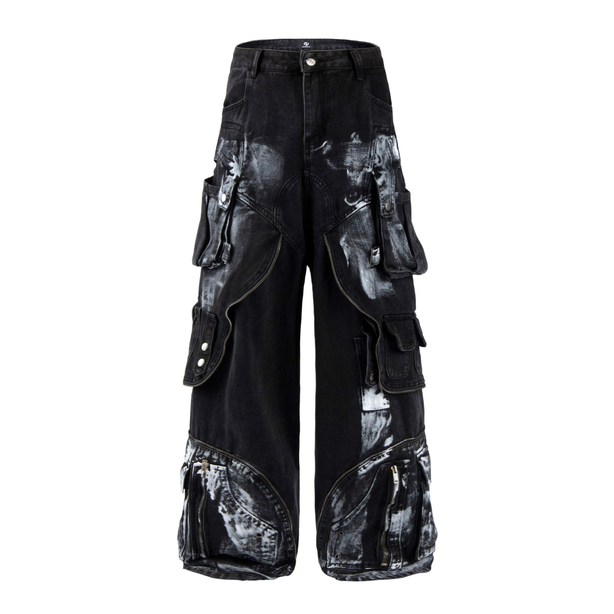 The Graffiti Wide-Leg Denim Jeans Black F5C17AFF848A00C540A1E2A80339918C