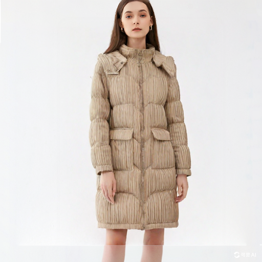 Women's Hooded Mid-Length Down Jacket