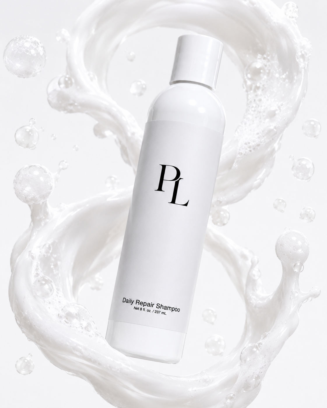 Daily Repair Shampoo Floatingshampoowithcreamysplash
