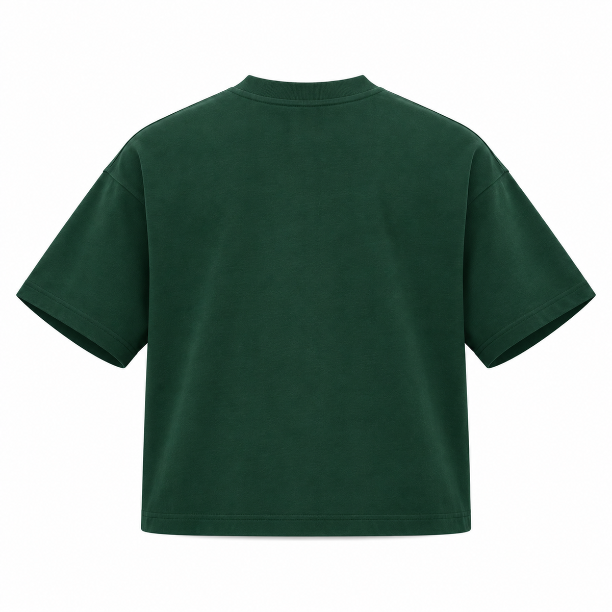 The Boxy Heavyweight Green Cotton Tee ForestGreenOversizedT-ShirtBack