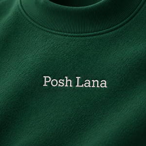 The Relaxed Fleece Mock-Neck Green Sweatshirt Blackish Green ForestGreen_PoshLana_Sweatshirt