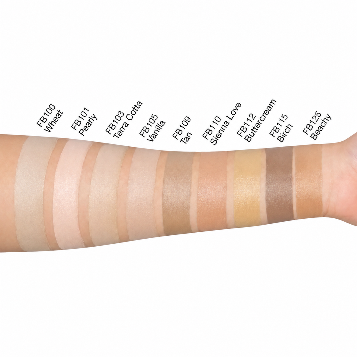 BB Cream - Vanilla Foundation_Shade_Swatches_on_Arm