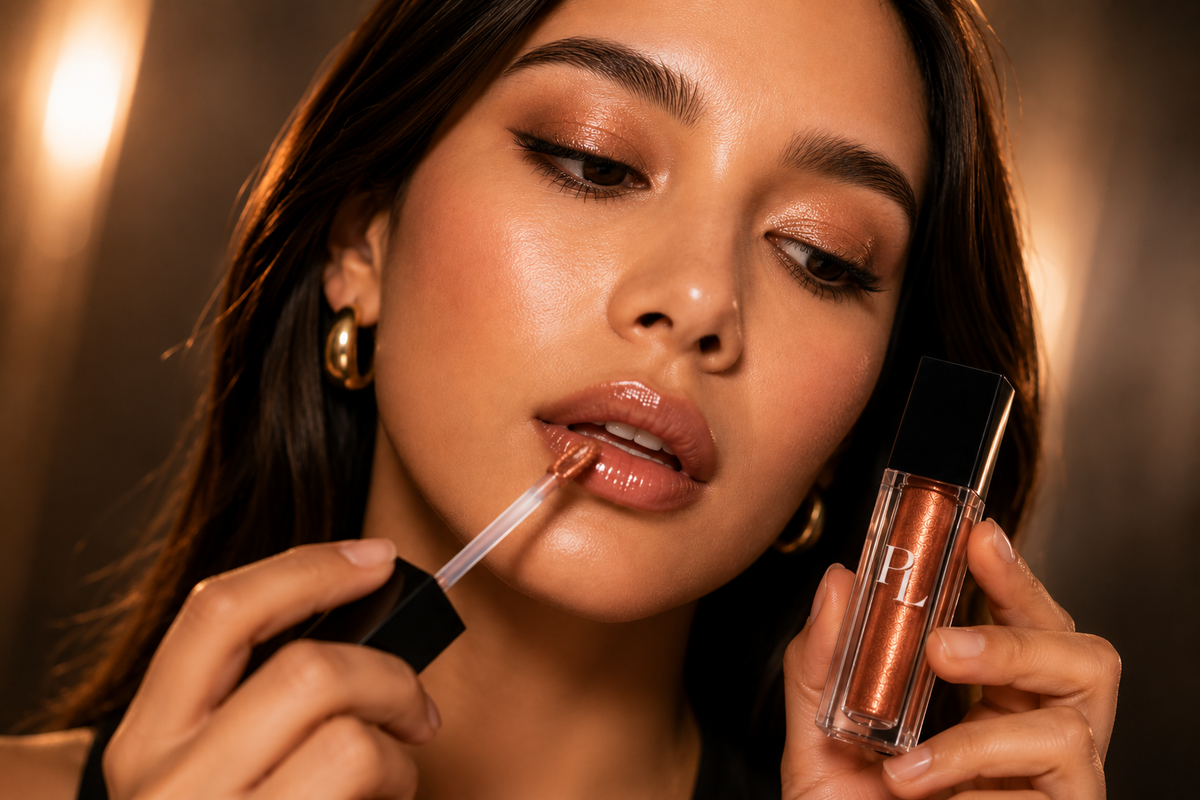 Liquid Shimmer - Gatsby GildedGlowLipGlossPortrait