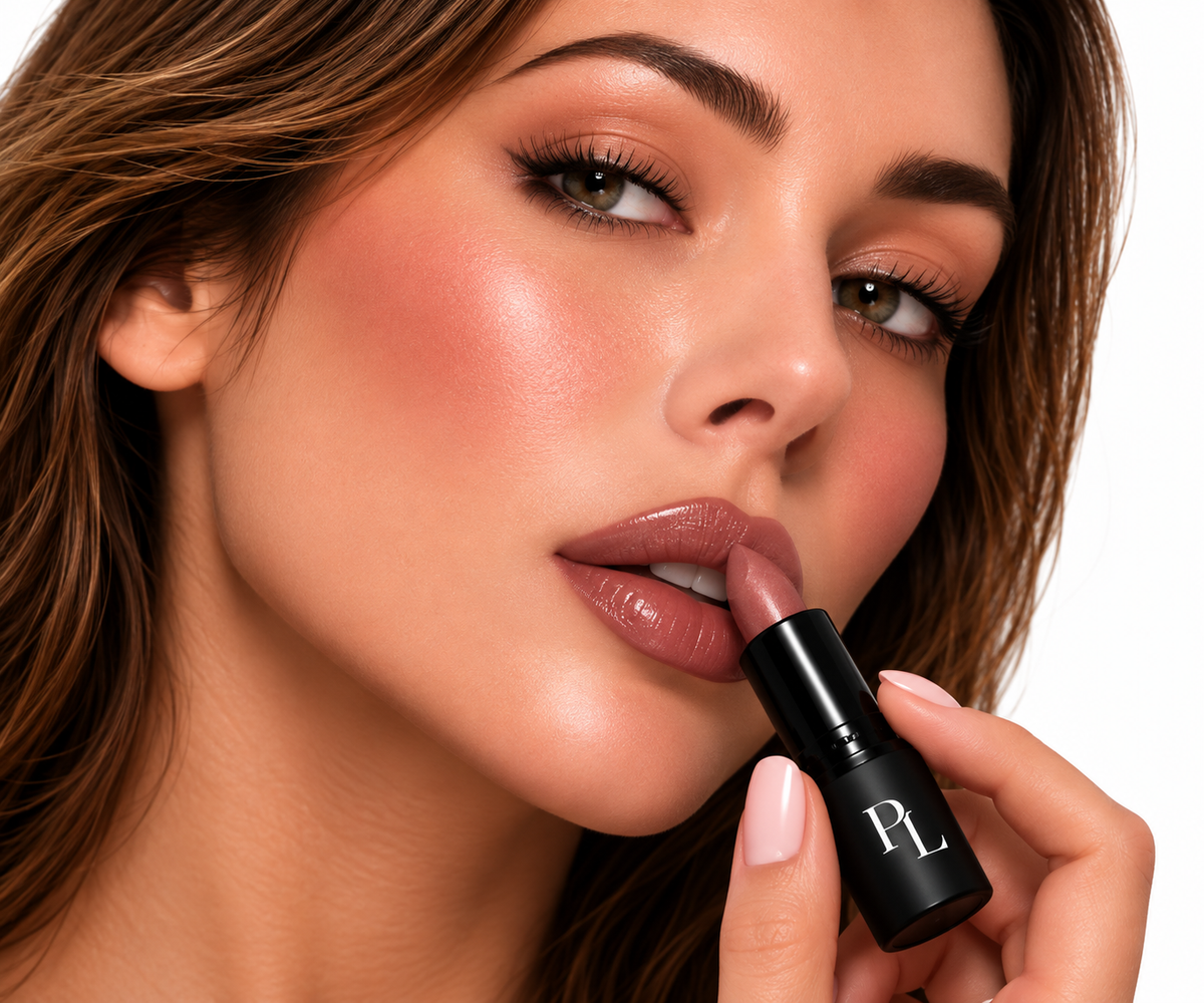 Lipstick - Spicy Rum GlamorousLipstickApplicationClose-Up