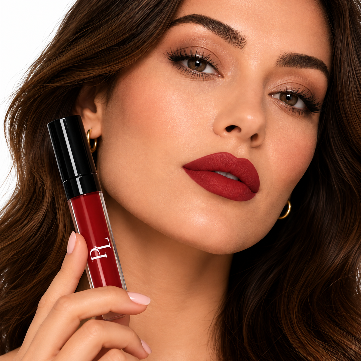 Liquid to Matte Lipstick - Rouge GlamorousMatteRedLipstickPortrait