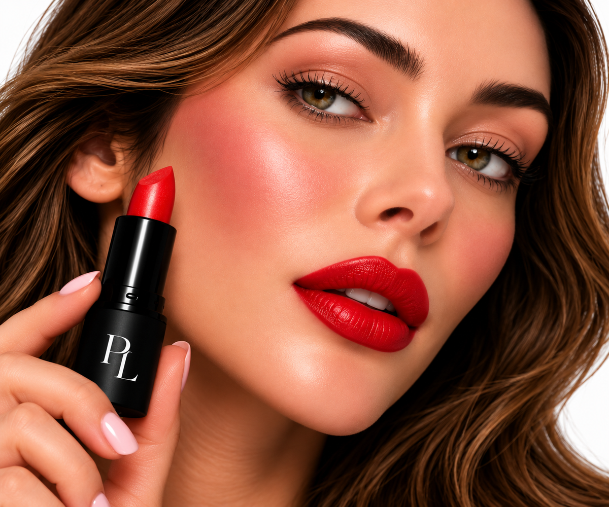 Lipstick - Fire Cracker Red GlamorousRedLipstickBeautyClose-Up