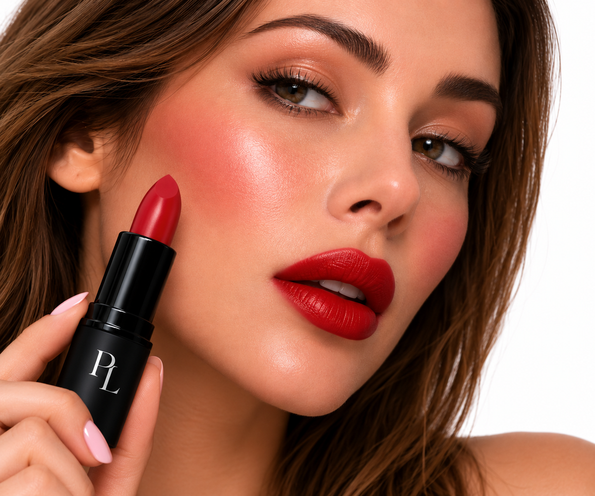 Lipstick - Red Audacity GlamorousRedLipstickBeautyPortrait