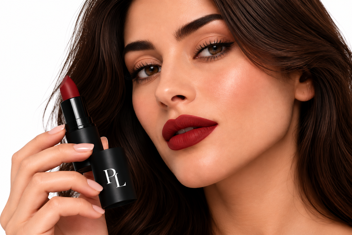 Matte Lipstick - Cherry Tart GlamorousRedLipstickBeautyPortrait_b4acf2c6-d992-45e1-9444-f2e6200bb5cc