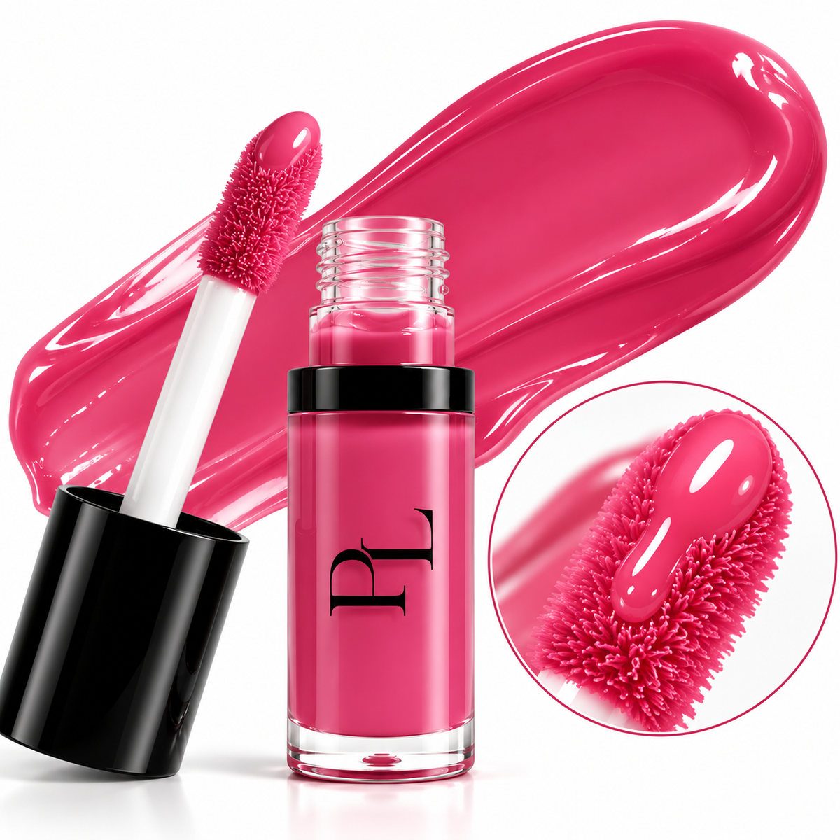 Hydrating Lip Oil - Sheer Hot Pink GlossyFuchsiaLipOilShowcase