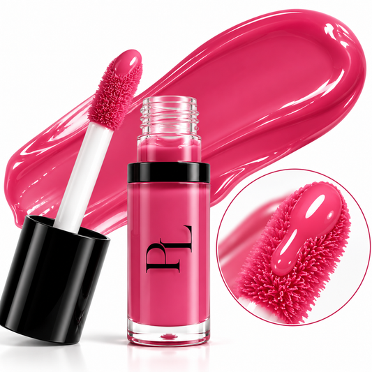 Hydrating Lip Oil - Sheer Hot Pink GlossyFuchsiaLipOilShowcase