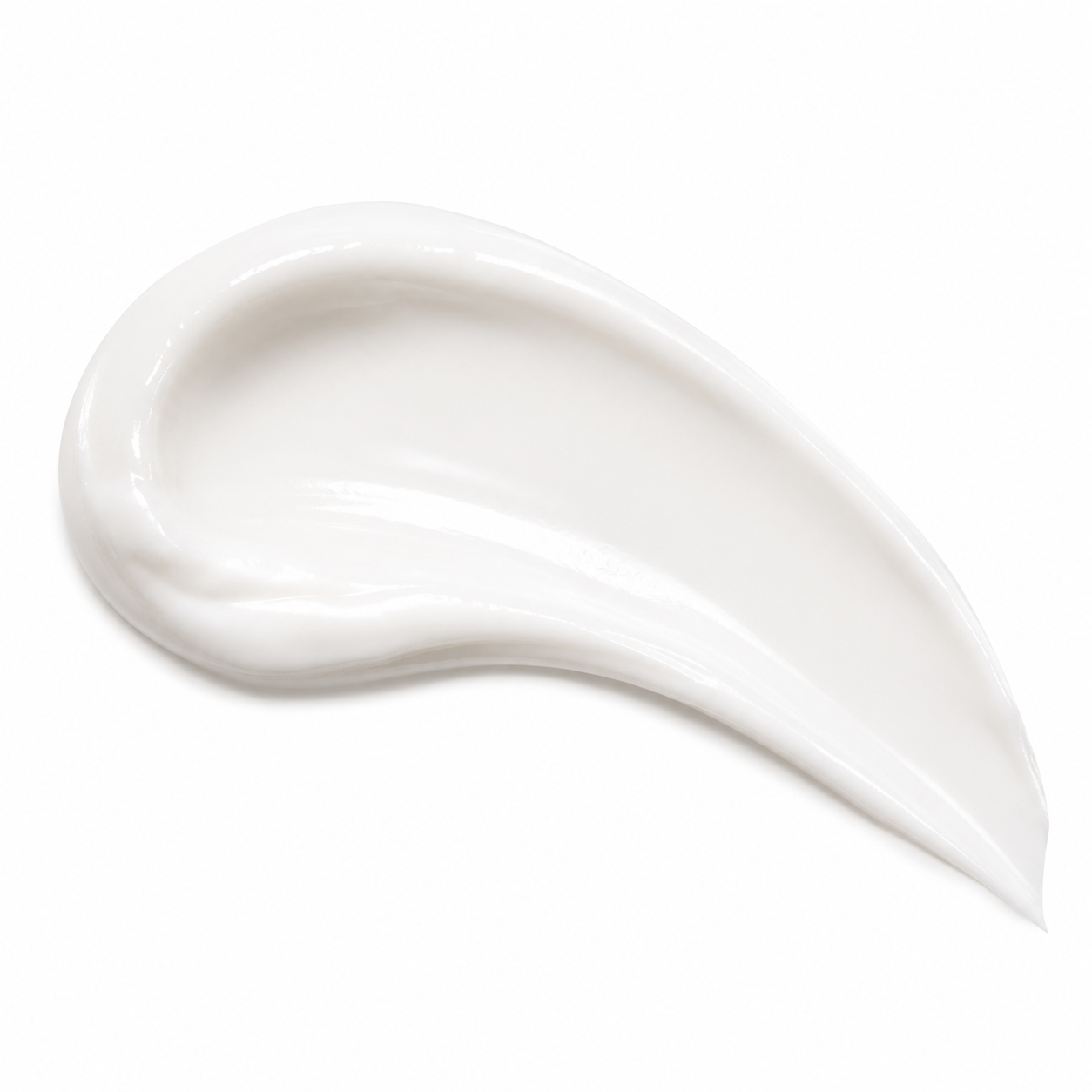 Night Renewal Face Cream | Overnight Moisturizer Glossycreamtextureonwhitebackground