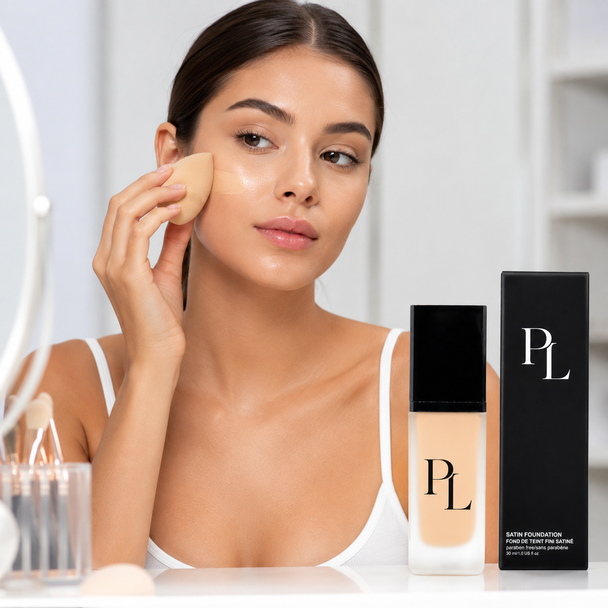 Foundation - Peach Glowingskinwithsatinfoundation