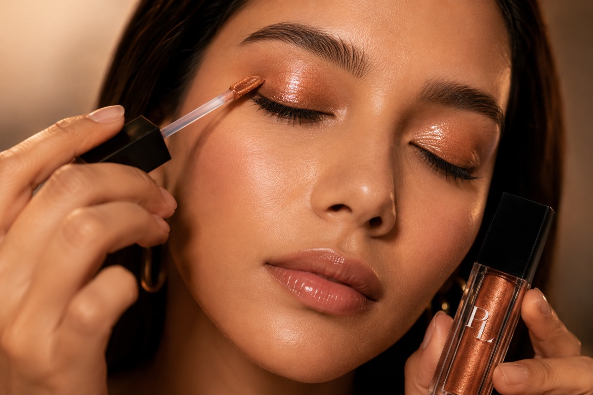 Liquid Shimmer - Gatsby GoldenGlowShimmerBeautyAd