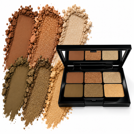 Eyeshadow Palette - Shimmy GoldenOliveEyeshadowPaletteSwatches