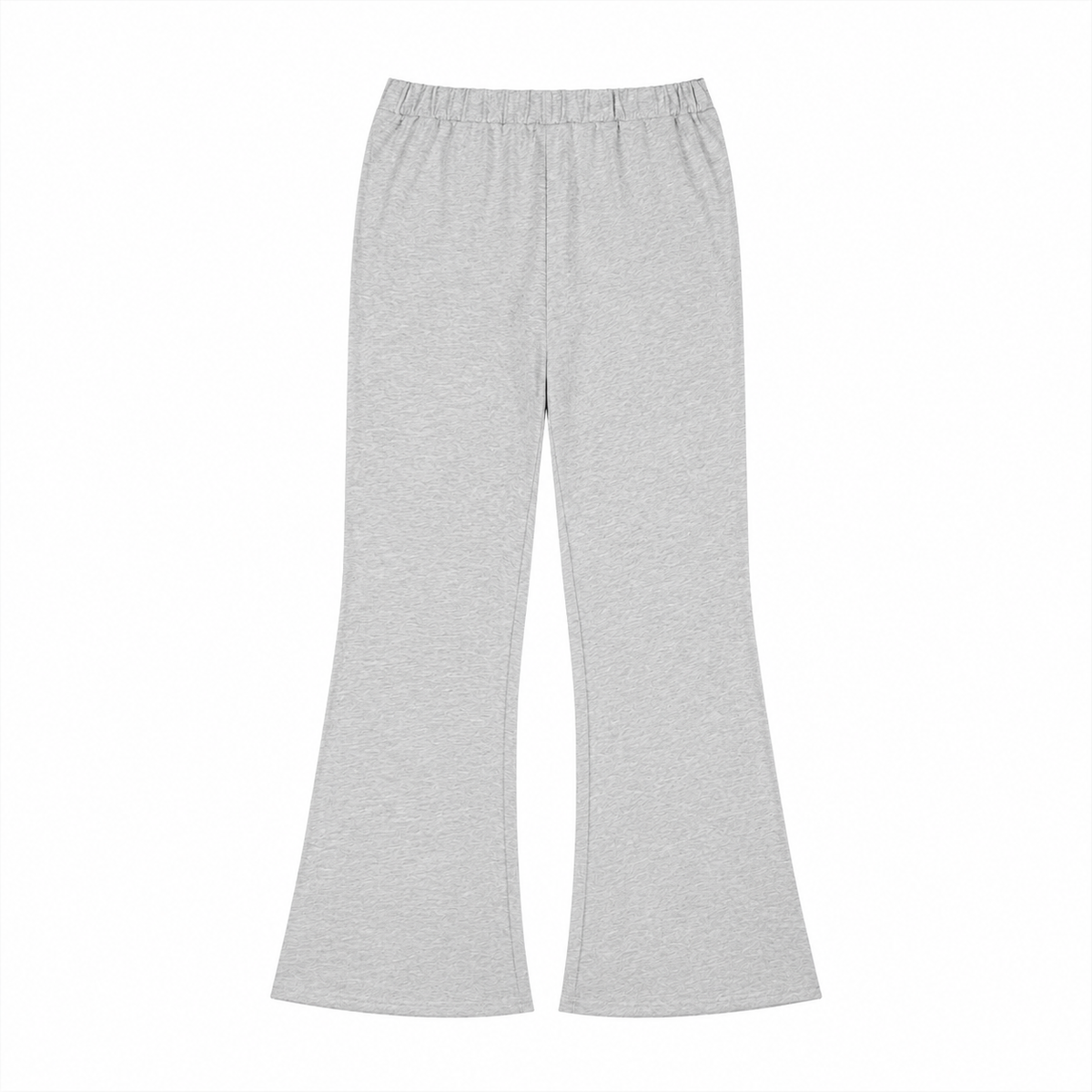 Women's Slim-Fit Flared Sweatpants Flower Gray HeatherGrayFlaredLoungePants