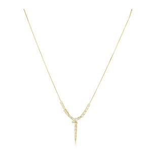 Trina Snake Necklace Gold IMG-3859