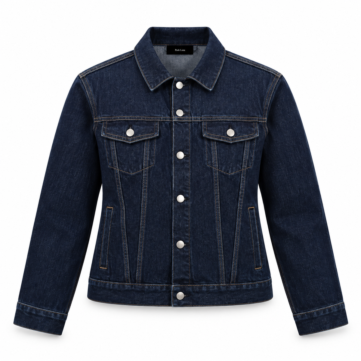 The Vintage-Wash Denim Jacket Navy Blue Indigo_Denim_Jacket_Catalog_Portrait