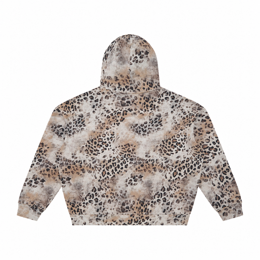 The Vintage-Wash Leopard Zip-Up Hoodie Leopard-PrintHoodieBackView