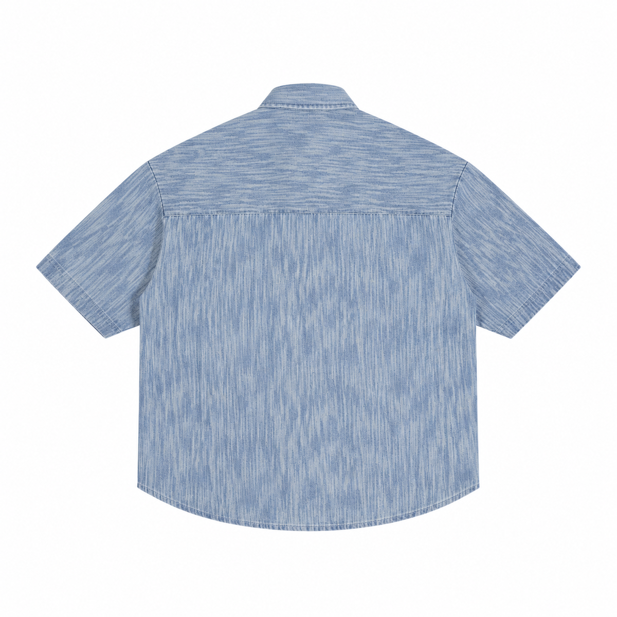The Vintage-Wash Boxy Denim Shirt LightBlueChambrayShirtBack