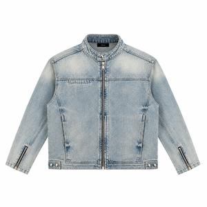 The Washed Denim Zip-Front Jacket Blue LightBlueDenimJacketCatalogShot