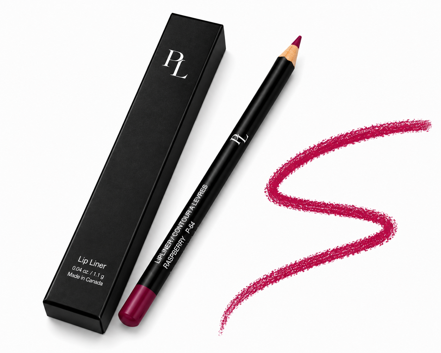 Lip Liner - Raspberry Liplinerandswatchonwhite