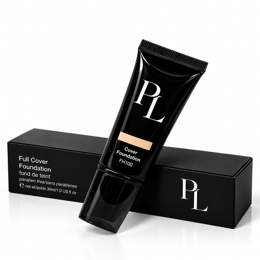Full Cover Foundation - Latte LuxuriousBlackFoundationPackaging