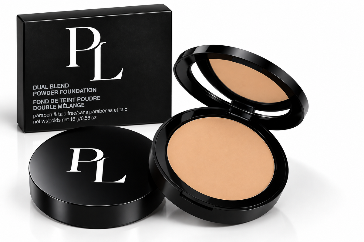 Dual Blend Powder Foundation - Birch LuxuryBlackCompactPowderDisplay
