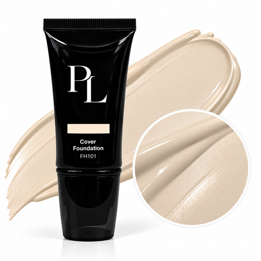 Full Cover Foundation - Cream LuxuryBlackFoundationTubewithCreamSwatch